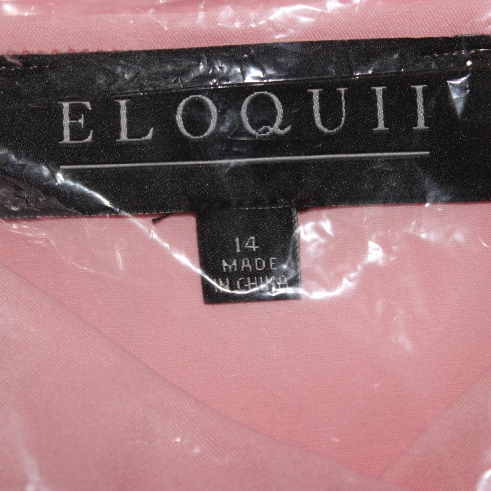 ๐HP๐NWT Eloquii Pink Layered Ruffled Top Sz 16 - Picture 11 of 12